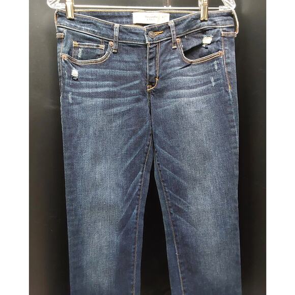 Ladies Abercrombie & Fitch Jeans Size 4S  W27" x 31" Standard 5 pocket Straight - Picture 3 of 6